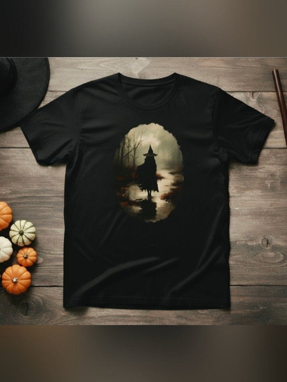 Witchy in the Woods Halloween Tee • Spooky Forest Witch Shirt • Dark Aesthetic